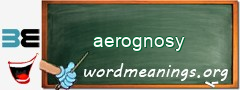 WordMeaning blackboard for aerognosy